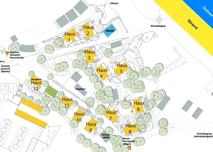 Duenenhaeuser Unserusedomde Ca50qm Mit Parkplatz Direkt Am 12i3 Apartman